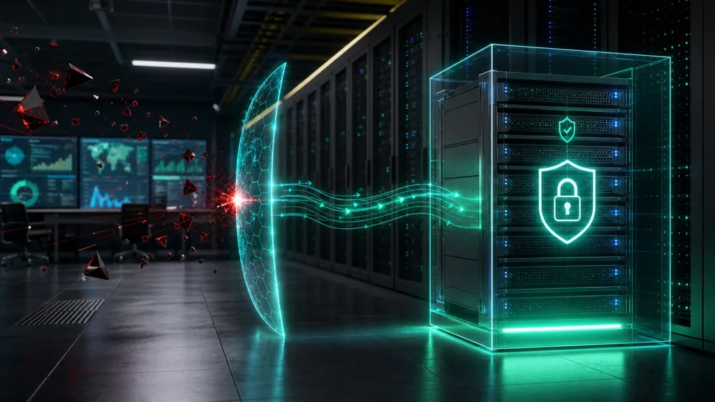 Datacenter empresarial con repositorio de respaldo protegido por una capa digital contra ransomware