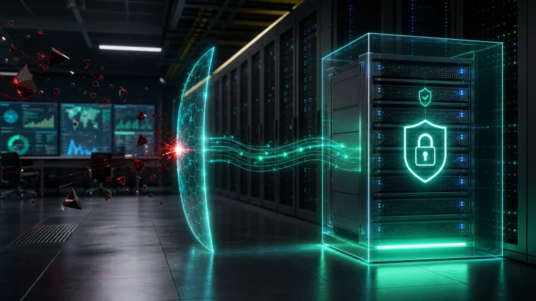 Datacenter empresarial con repositorio de respaldo protegido por una capa digital contra ransomware